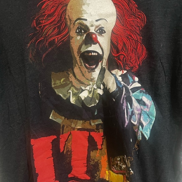 Grey IT Movie Graphic T-Shirt - Picture 2 of 5